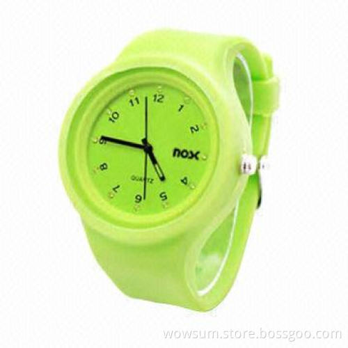 Silicone Jelly Watch with Round Face, CE Certified, RoHS Directive-compliant, Quartz Movement